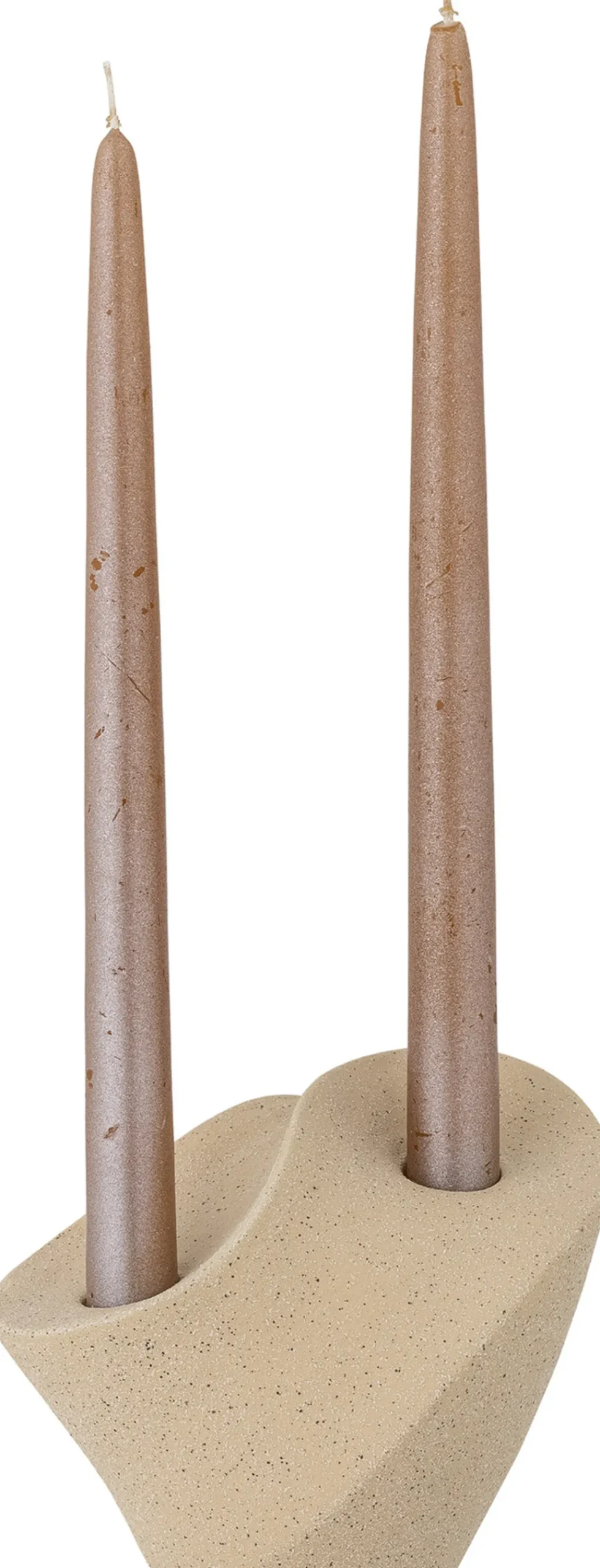 Bloomingville Lysestager > Brent Lysestage H13 cm, Natur
