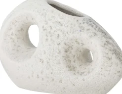 Bloomingville Stue|Vaser > Caia Vase L16xH9,5xB7 cm, Hvid
