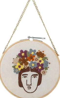 Hot Bloomingville Cambiano Vægdekoration Ø21,5 cm, Brun