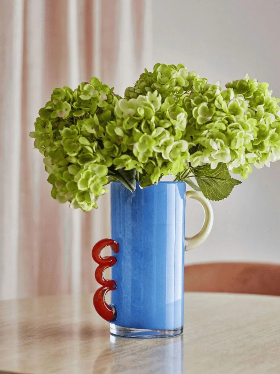 Discount Bloomingville Carlie Vase H25 cm, Blå