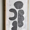 Sale Bloomingville Comma Illustration m. Ramme 53x73 cm, Fyrretræ