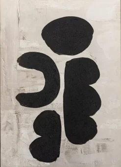 Sale Bloomingville Comma Illustration m. Ramme 53x73 cm, Fyrretræ