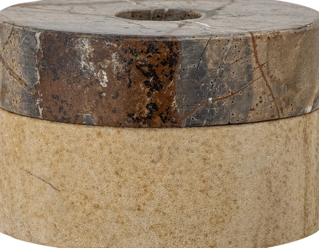 Outlet Dalin Fyrfads- og Lysestage H5,5 cm, Brun Lysestager|Fyrfadsstager