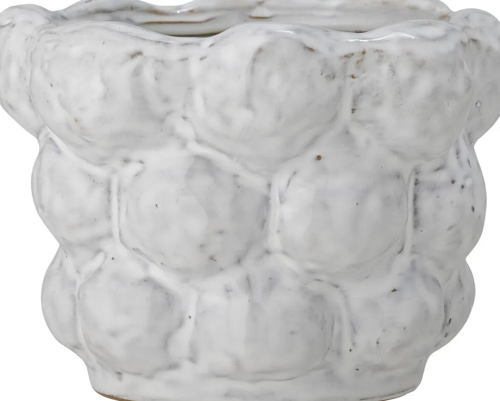 Bloomingville Stue|Urtepotter Og Krukker > Dieter Urtepotteskjuler H12 cm, Hvid