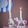 New Doglie Lysestage 2 stk, Rosa Lysestager