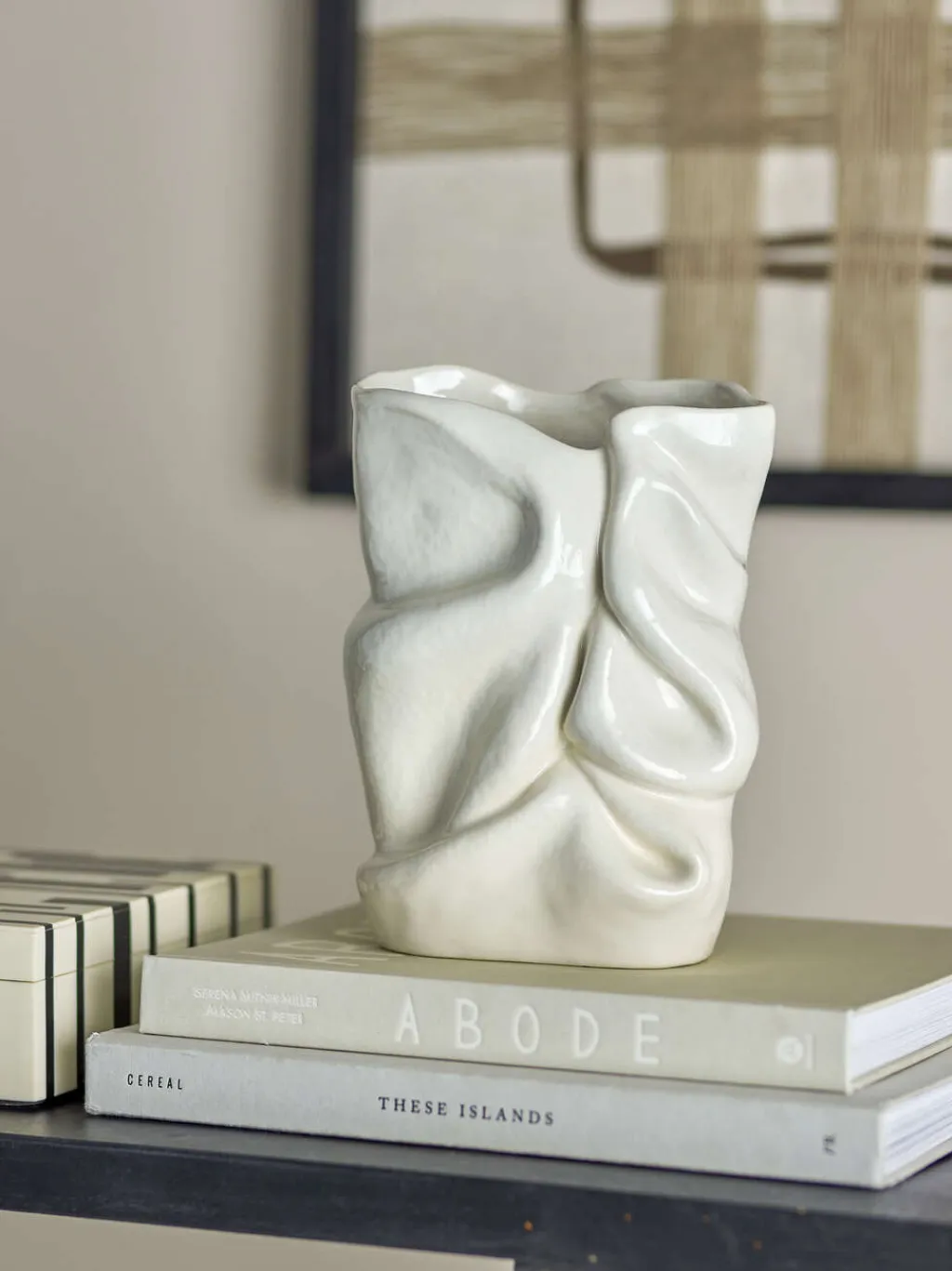 New Fabrice Vase H21,5 cm, Hvid Stue|Vaser