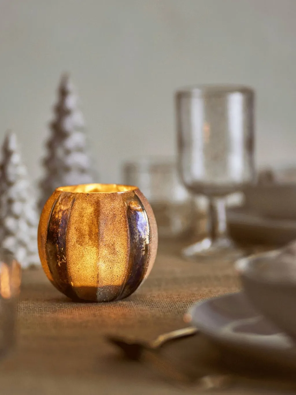 Bloomingville Julelys > Felecia Fyrfadsstage H10 cm, Guld