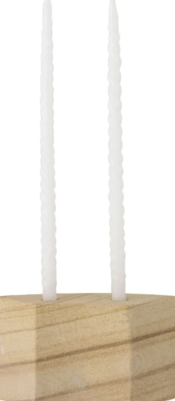 New Florida Lysestage H8 cm, Natur Lysestager