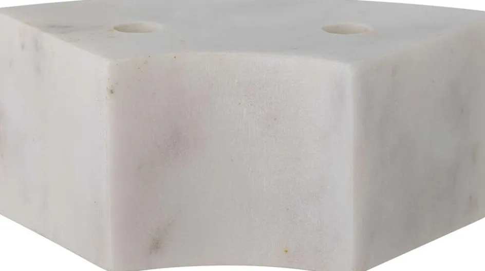Discount Bloomingville Florida Lysestage H6 cm, Hvid