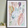Best Francine Illustration m. Ramme 52x72 cm, Sort Stue|Vægdekorationer Og Plakater