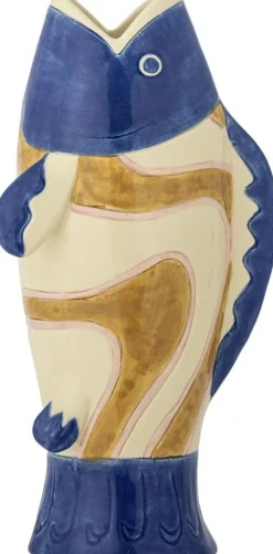 Discount Bloomingville Irving Vase H22 cm, Blå