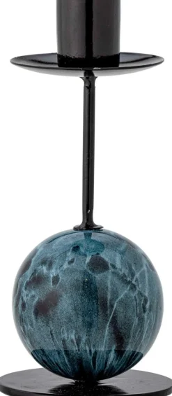 Clearance Bloomingville Jayda Lysestage H15 cm, Blå