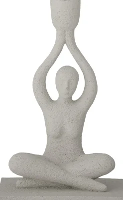 Best Bloomingville Lucie Lysestage H24 cm, Hvid