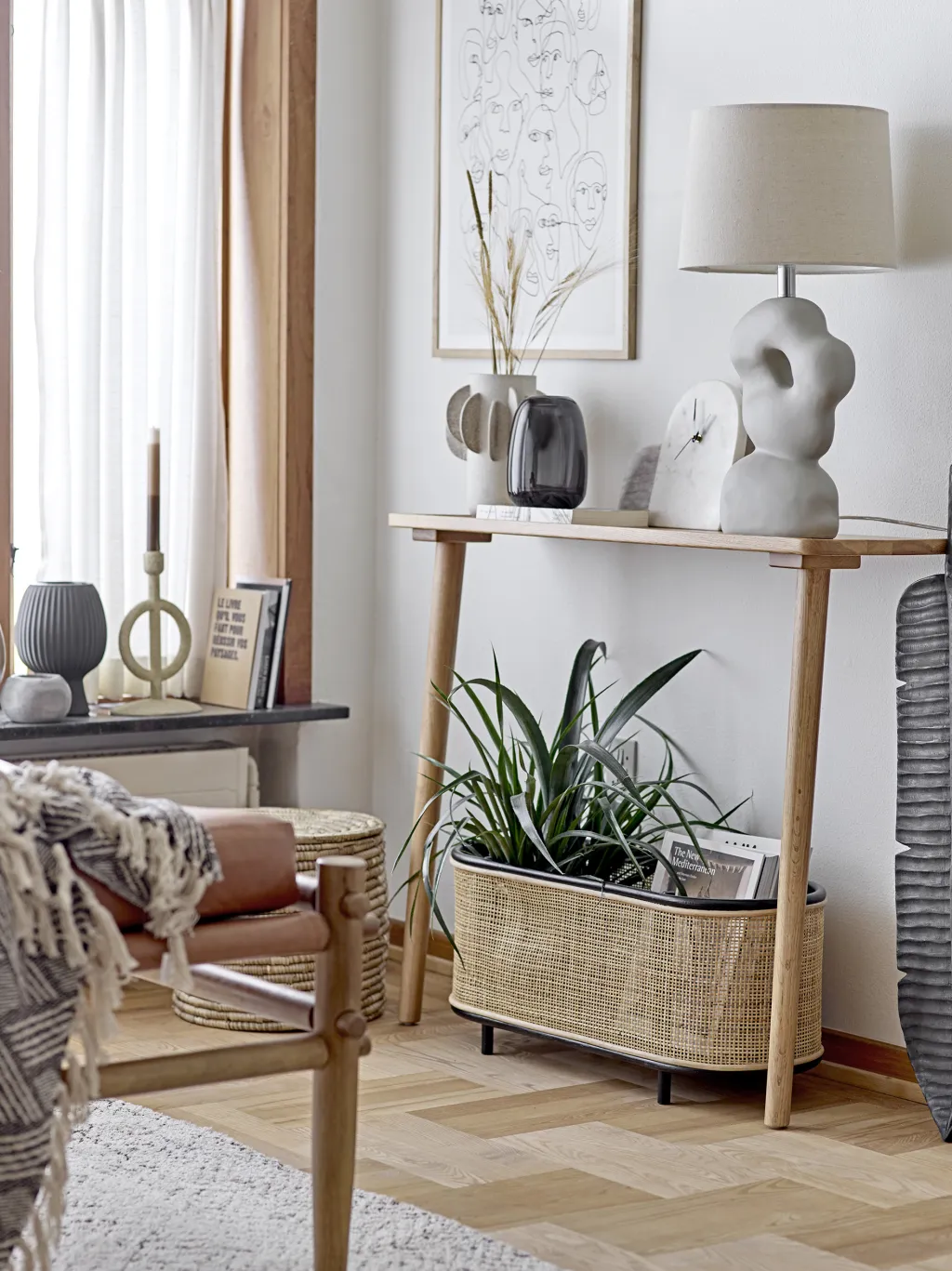 Bloomingville Fyrfadsstager > Melli Fyrfadsstage H7 cm, Grå