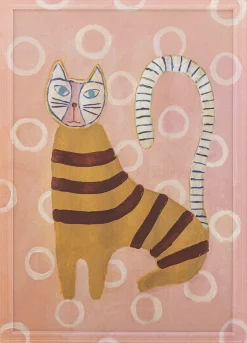 Bloomingville Stue|Vægdekorationer Og Plakater > Missy Illustration m. Ramme 40x56 cm, Rosa