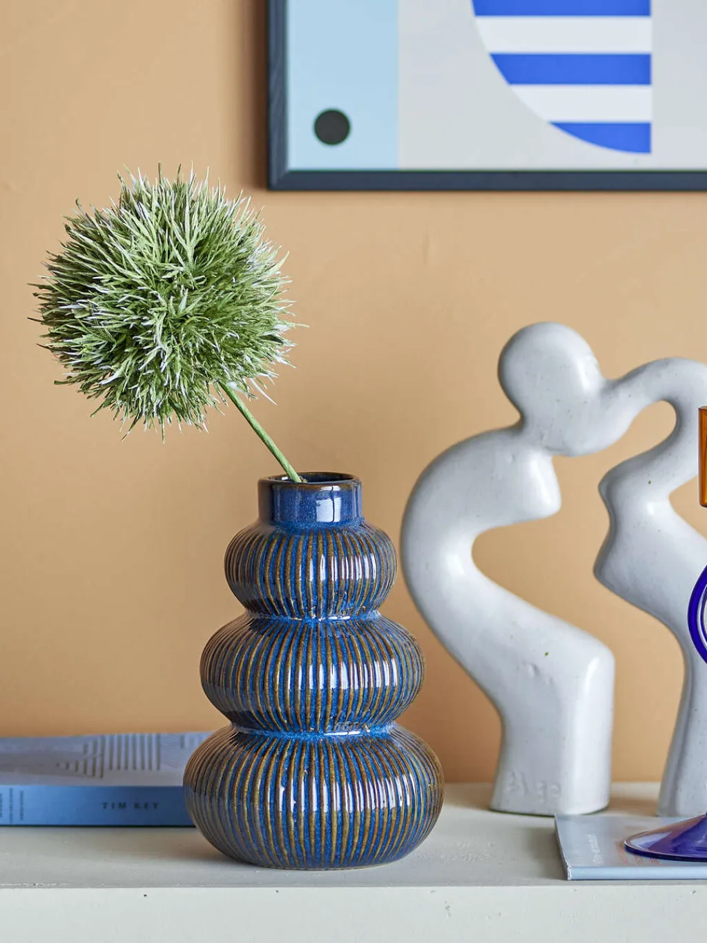 Clearance Myrtle Vase H20 cm, Blå Stue|Vaser