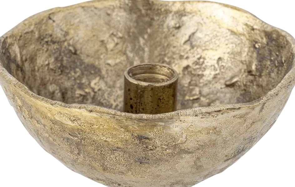 Discount Bloomingville Nataline Lysestage H6 cm, Guld