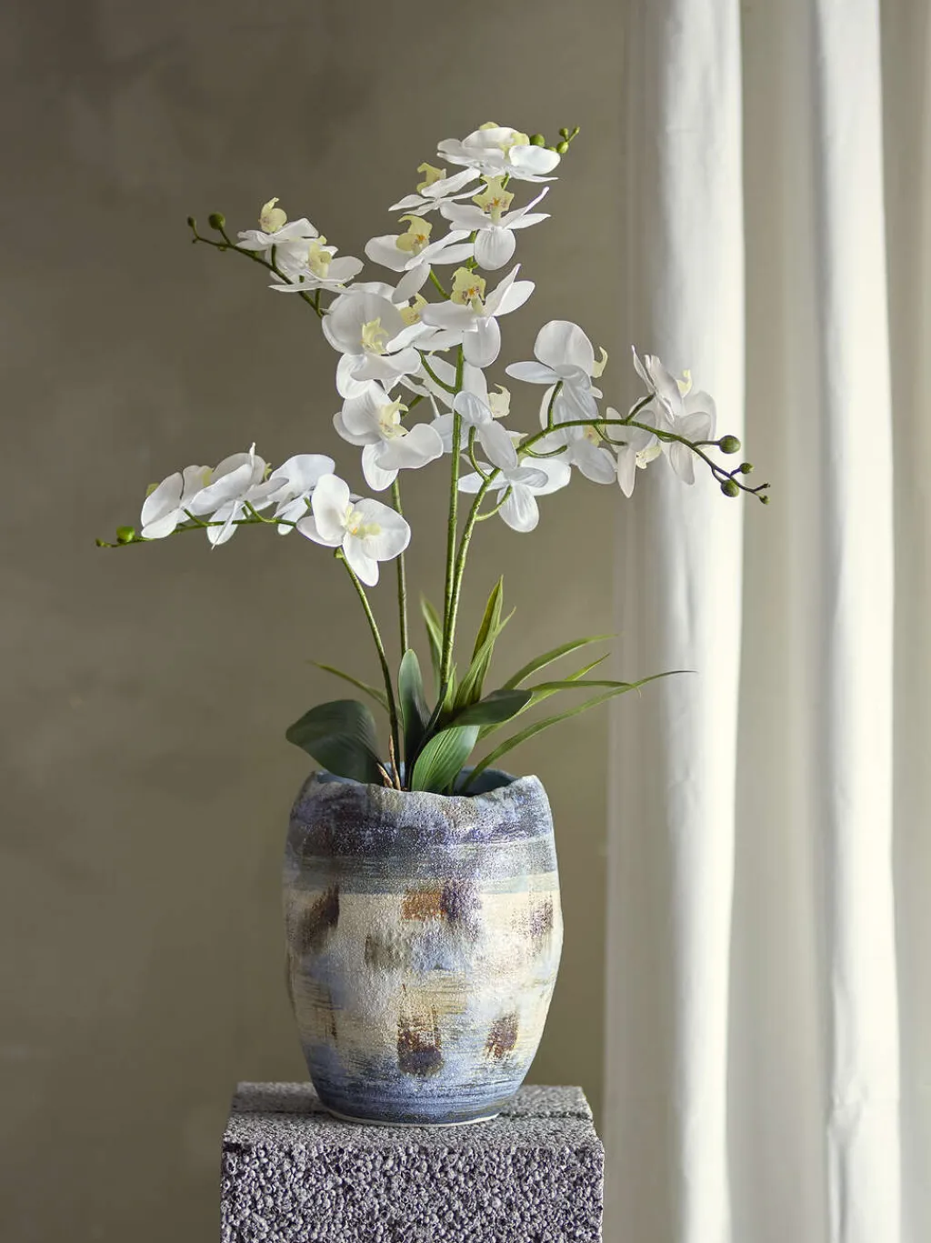 Bloomingville Stue|Vaser > Nienna Vase H31 cm, Blå