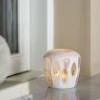 Outlet Rohan Fyrfadsstage H9 cm, Hvid Fyrfadsstager