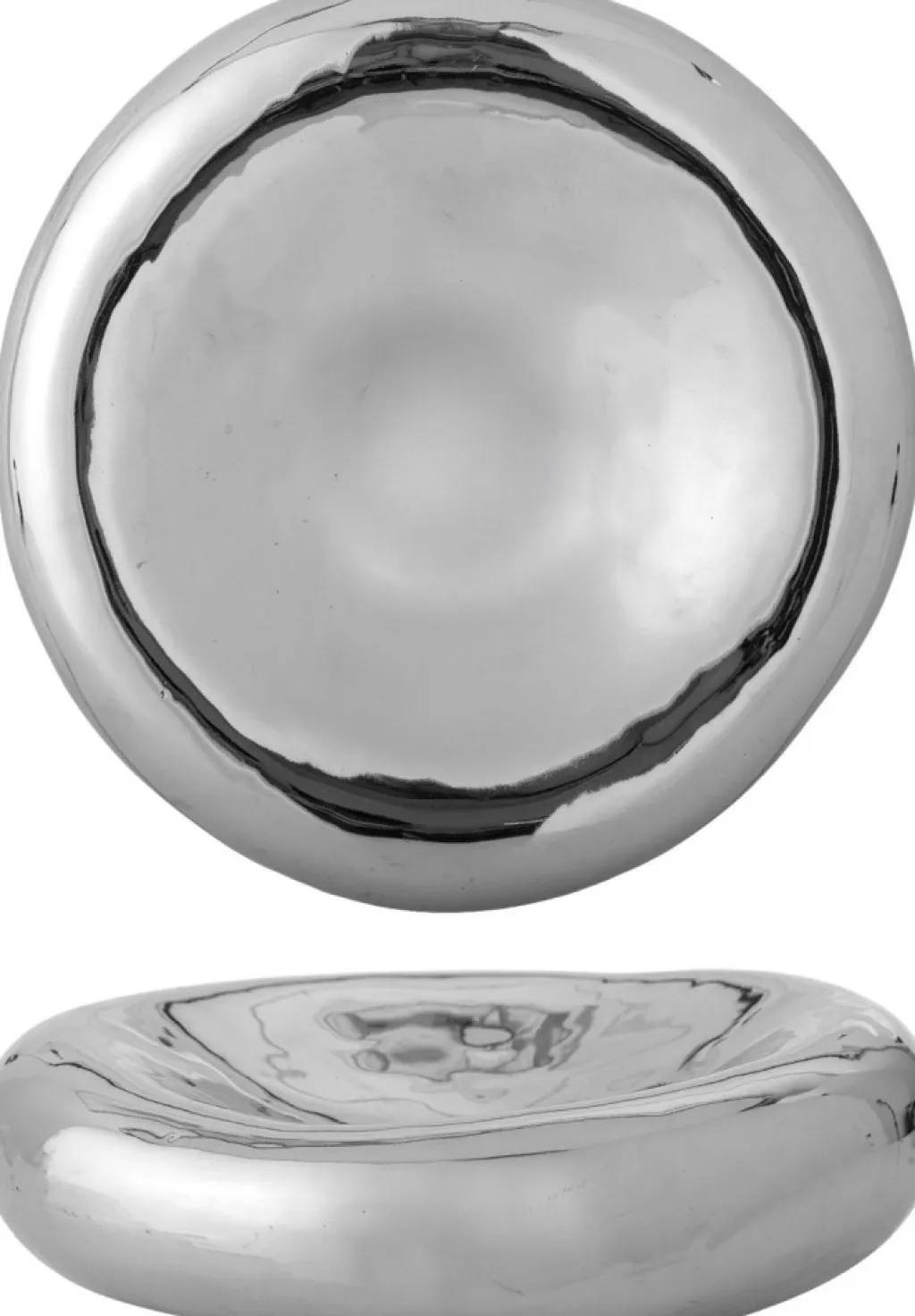 Bloomingville Pynteskåle Og Fade > Shine Skål Ø23 cm, Sølvfinish
