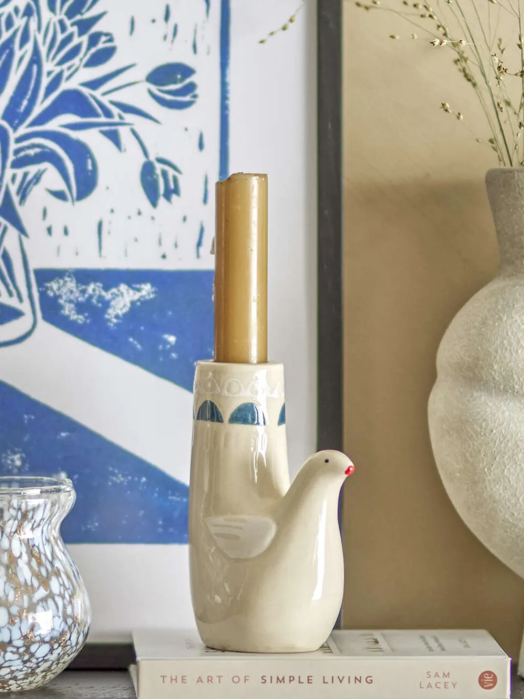 Bloomingville Lysestager > Trudy Lysestage H11,5 cm, Hvid