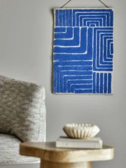 Bloomingville Vægdekorationer Og Plakater > Velva Vægdekoration 45x64 cm, Blå