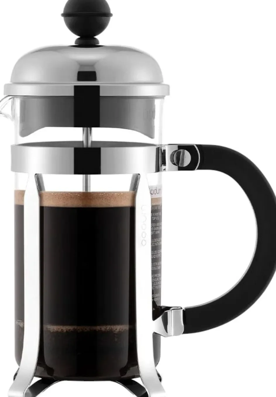 Bodum CHAMBORD Stempelkande 3 Kopper 0,35 L, Forkromet Rustfrit stål