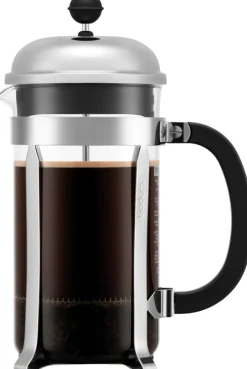 New Bodum CHAMBORD Stempelkande 8 Kopper 1 L, Forkromet