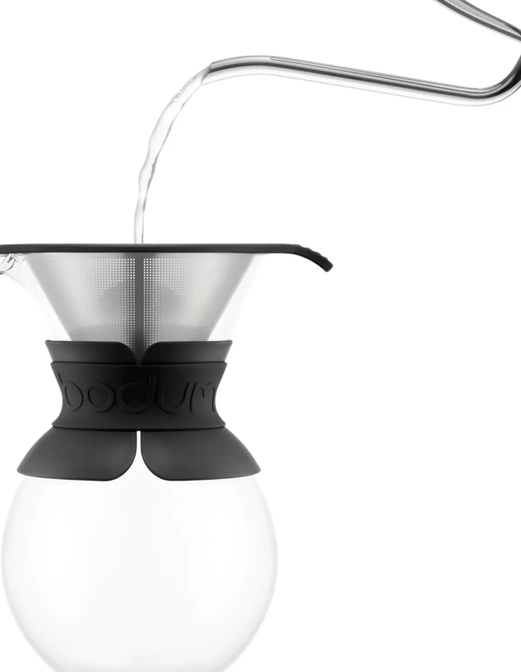 Bodum Stempelkander > POUR OVER Kaffebrygger 8 Kopper 1 L, Sort