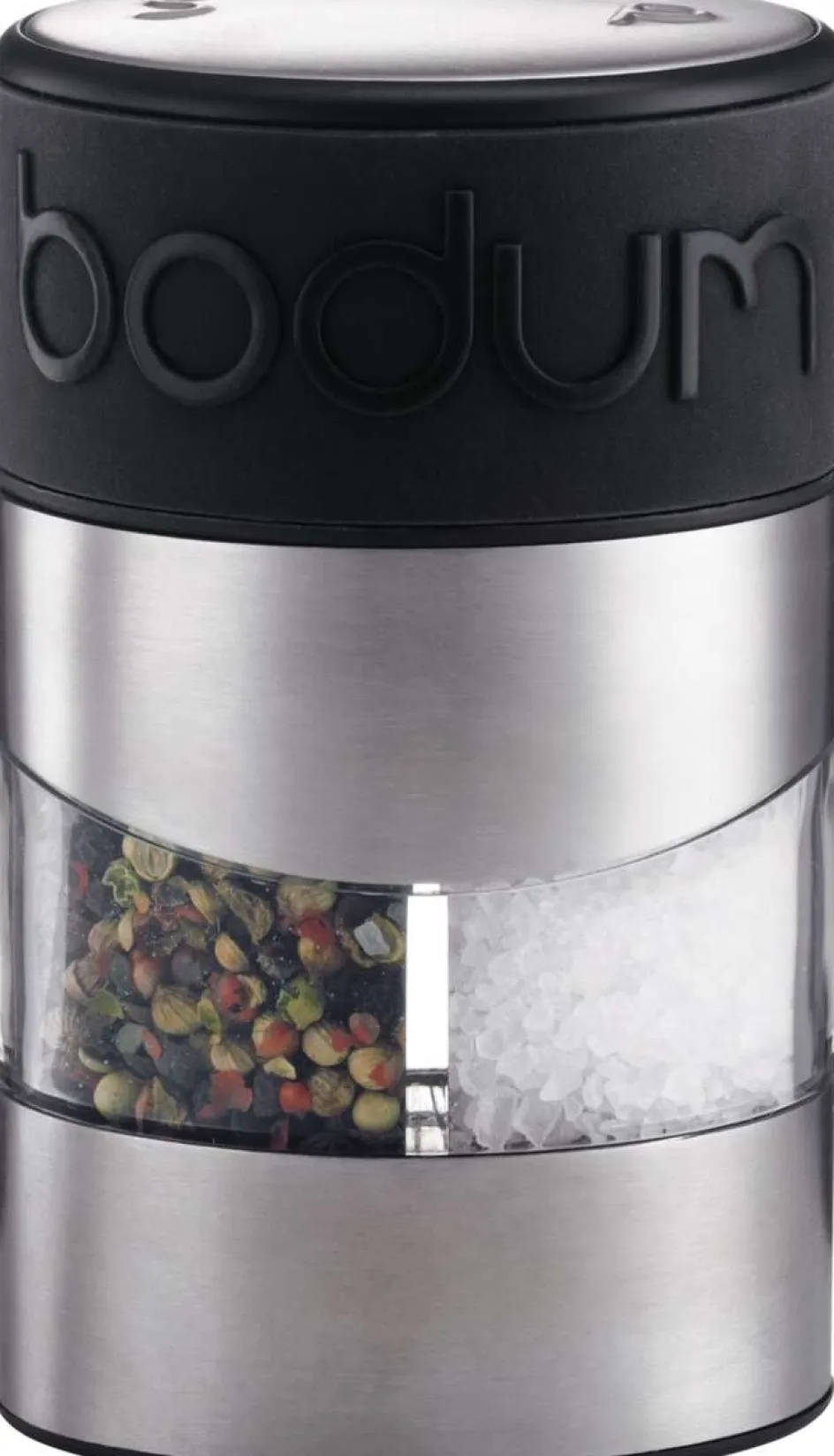 Hot Bodum TWIN Salt- og Peberkværn H11,2 cm, Sort/Stål