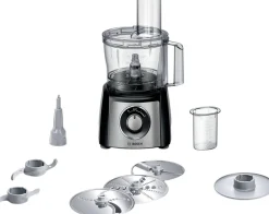 Online MultiTalent 3 Foodprocessor 800W inkl. 10 stk. Tilbehør, Sort/Rustfrit Stål Foodprocessorer Og Minihakkere