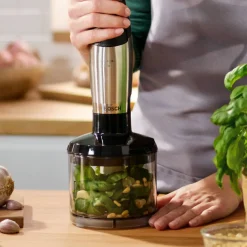 Sale Serie 6 ErgoMaster Stavblender 1200W inkl. 9 stk. Tilbehør., Rustfrit Stål Blendere Og Mixere