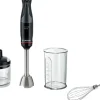 New Bosch Serie 4 ErgoMaster Stavblender 1000W inkl. 4 stk Tilbehør, Sort