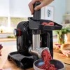 New Bosch Serie 4 Køkkenmaskine 1000W inkl. 11 stk. Tilbehør, Sort/Mørkt Sølv
