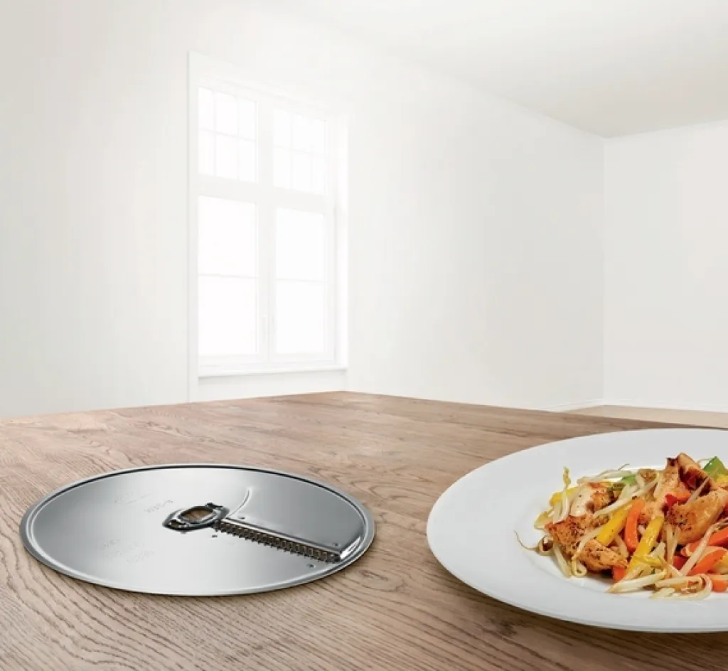 Bosch Røremaskiner Og Tilbehør > Serie 2 Snitte-/Riveskive til Asiatiske Grøntsager, Rustfrit Stål