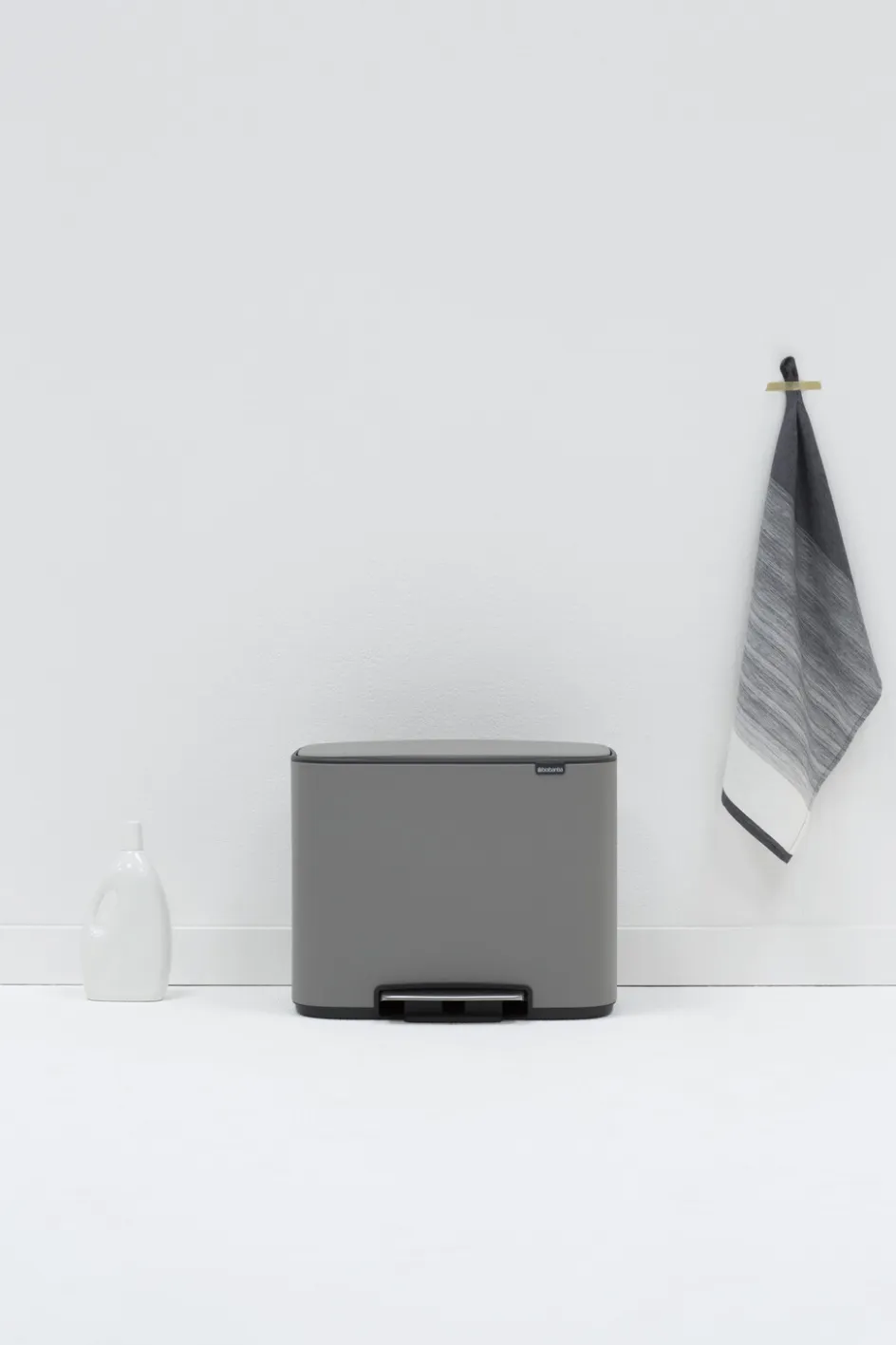Hot Brabantia Bo Pedalspand , Mineral Concrete Grey