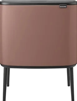 Best Brabantia Bo Touch Affaldsspand 11+23 L, Satin Taupe