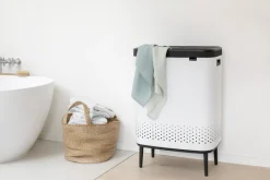Discount Bo Vasketøjskurv 2+45 L, Hvid Badeværelse|Kurve Og Kasser