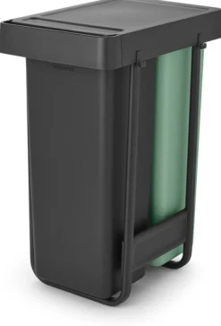 Online Brabantia Built in bin Sort&Go Affaldssortering Indbygningsmodul , Dark Grey