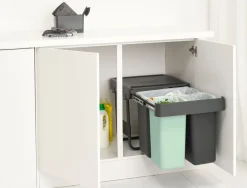 Clearance Brabantia Built in bin Sort&Go Affaldssortering Indbygningsmodul , Dark Grey