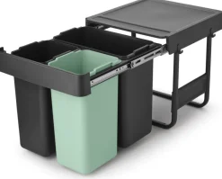 Clearance Brabantia Built in bin Sort&Go Affaldssortering Indbygningsmodul , Dark Grey
