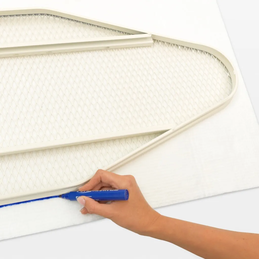 Discount Filtunderlag 137x48 cm, Hvid Strygebrætter Og Dampbrætter