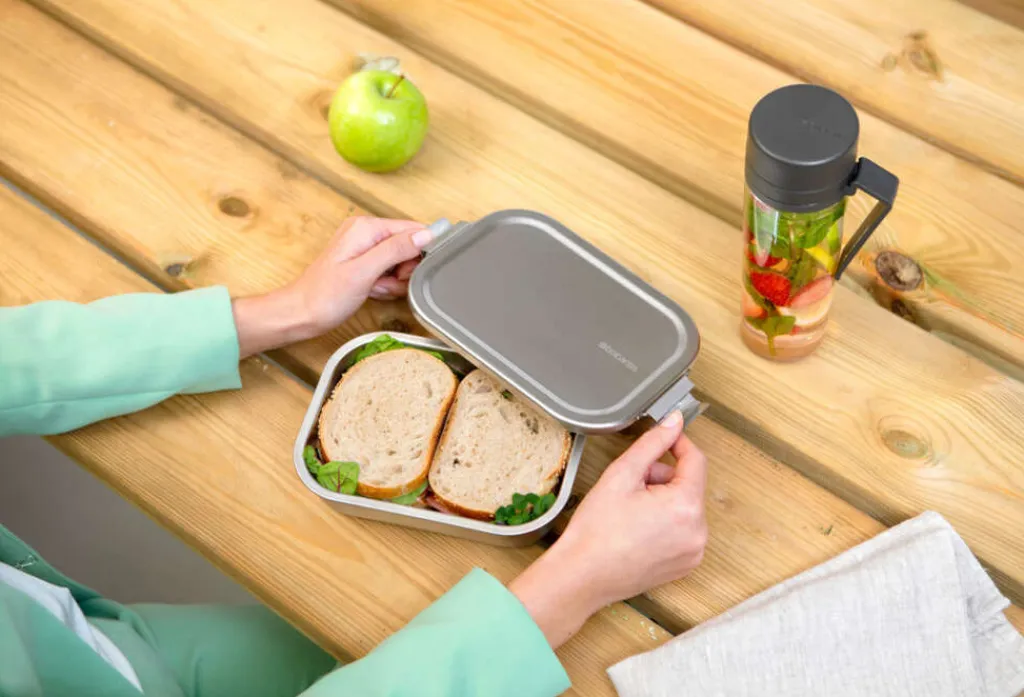 Brabantia Opbevaring Til Køkkenet|Madkasser Og -Poser > Make & Take Madkasse , Matt Steel