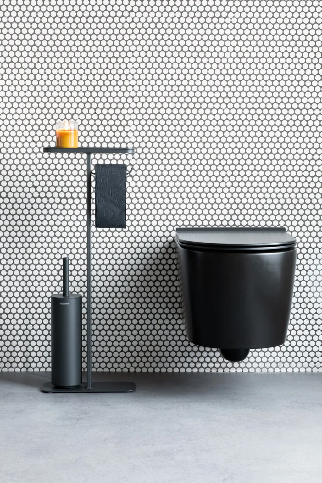 Discount Mindset Toilet Butler m. Silikonebørste, Mineral Infinite Grey Badeværelse