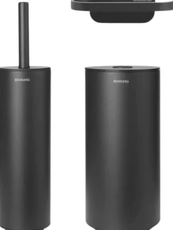 New Brabantia Mindset Toilettilbehørssæt 3 Dele, Mineral Infinite Grey