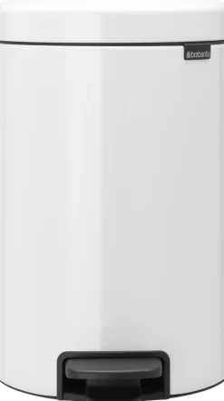 Brabantia NewIcon Pedalspand m. Metal Inderspand , Hvid