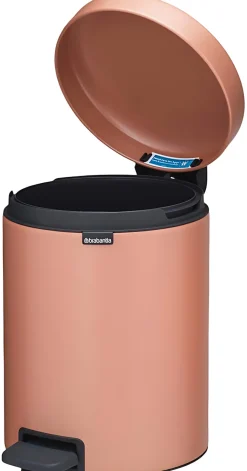 Sale Brabantia Newlcon Pedalspand 5 L, Warm Copper