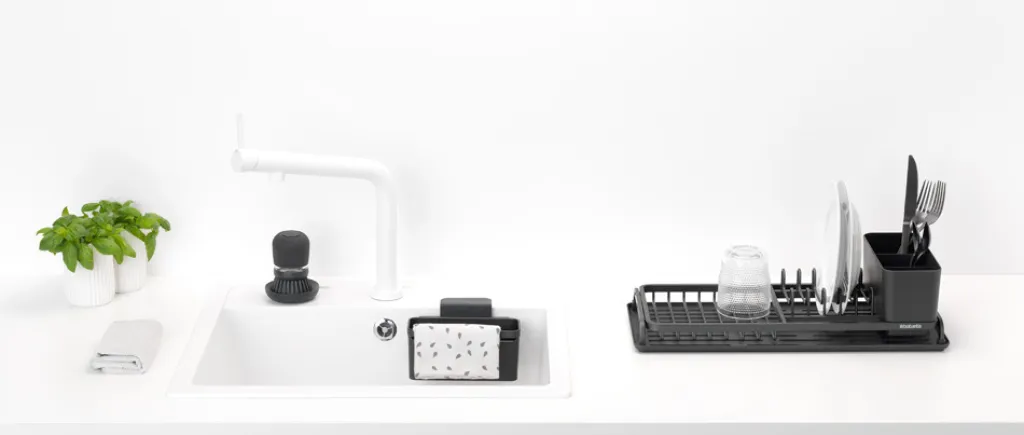 Brabantia Opvask|Opvask > Opvaskestativ 4 Dele, Mørkegrå