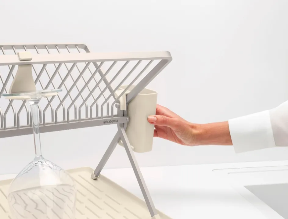 Outlet Brabantia Opvaskestativ m. Bakke , Soft Beige
