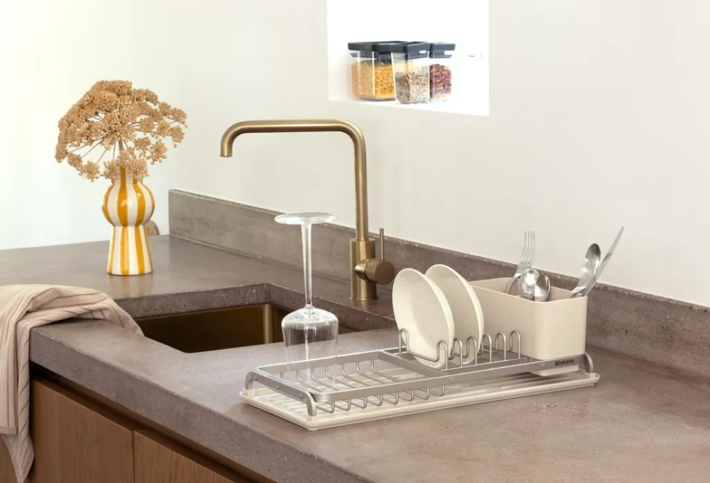 Brabantia Opvask|Opvask > Opvaskestativ m. Bakke , Soft Beige